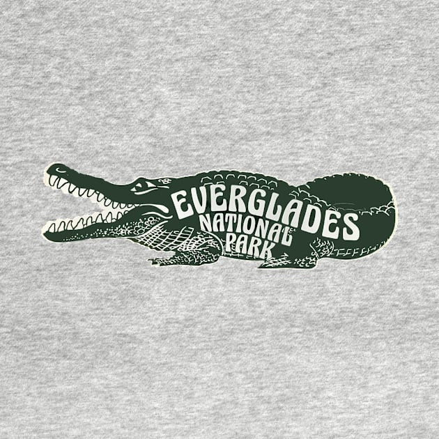 Everglades National Park Vintage Alligator by zsonn